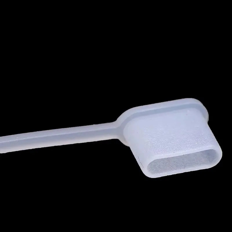 Type-C Charging Port Transparent Dust Plug With Rope Anti-Lost Dustproof Protector Cap Stopper Data Cable USB Type C Clear Cover