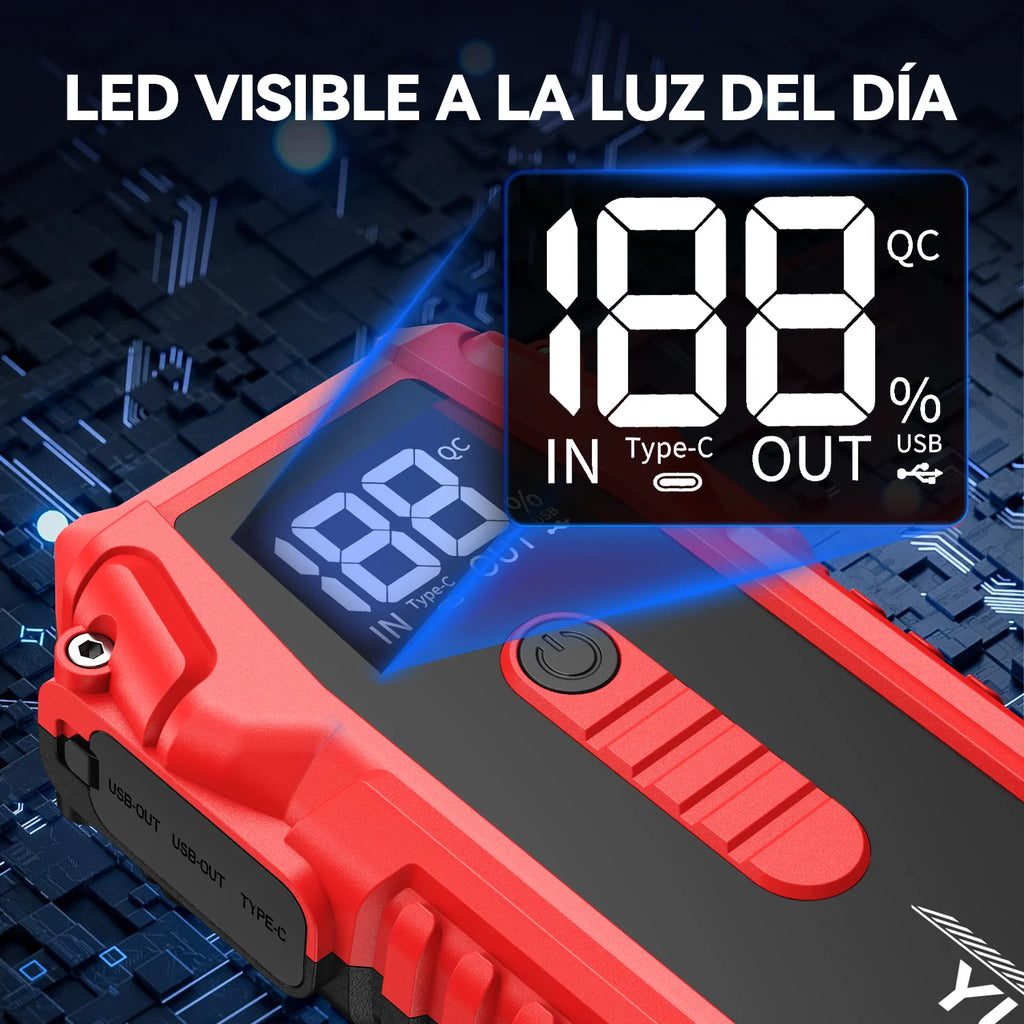 6400A Peak Car Emergency Start 20000mAh Portable Auto Jump Starter Power Bank For 12V Emergency Car Battery Booster Starter Charger