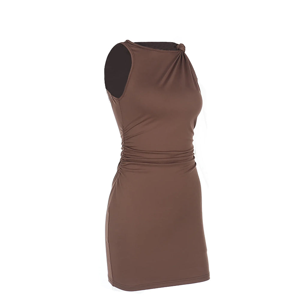 Women Sexy Slim Fit Bodycon Dress Summer New Solid Hot Girl Party Dress Custom
