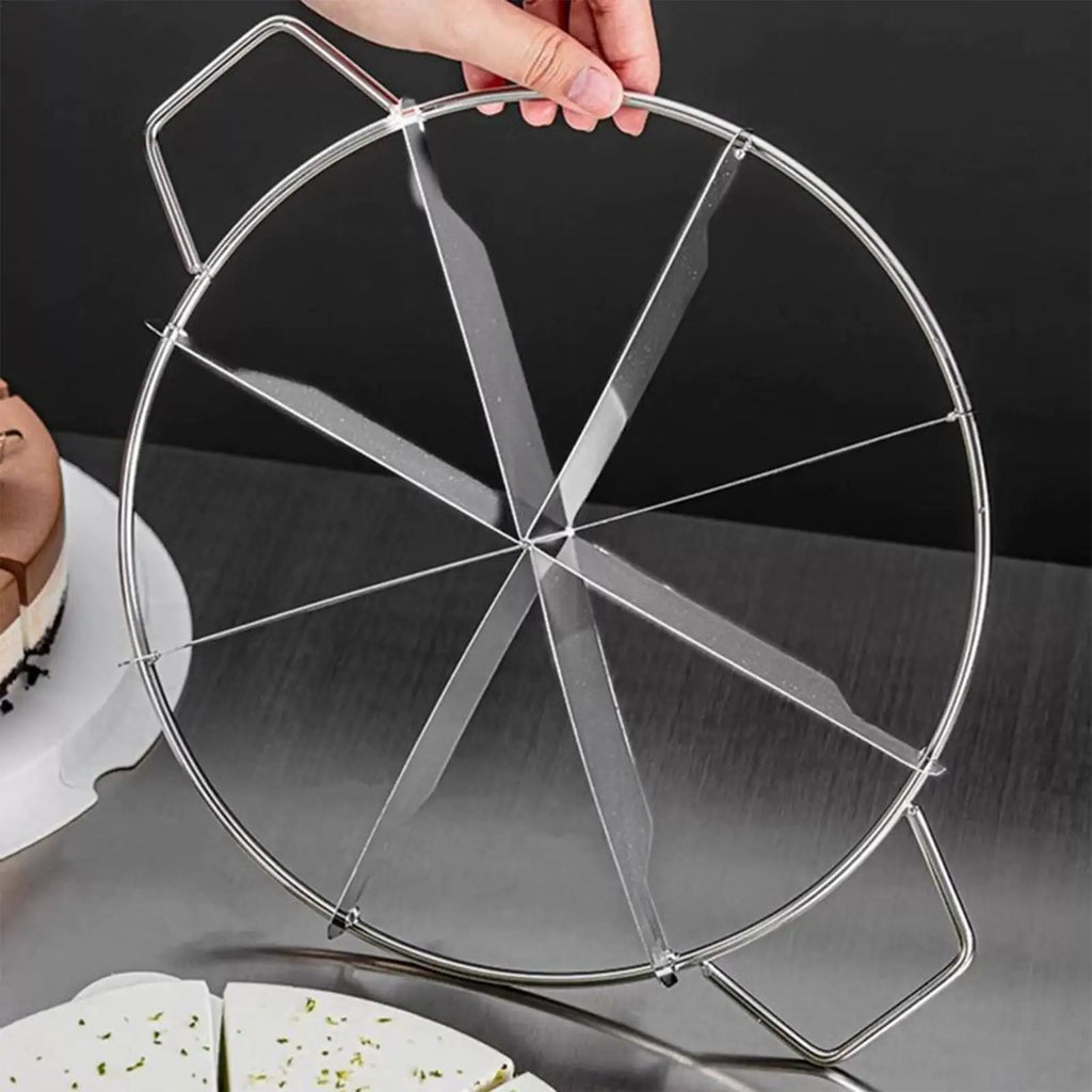 Cheese Cake Cutter Cake Cutting Tool Stainless Steel Pie Cutter Non-Stick Kitchen Gadgets Pastry Cheese Pizza Cutting Press Tool