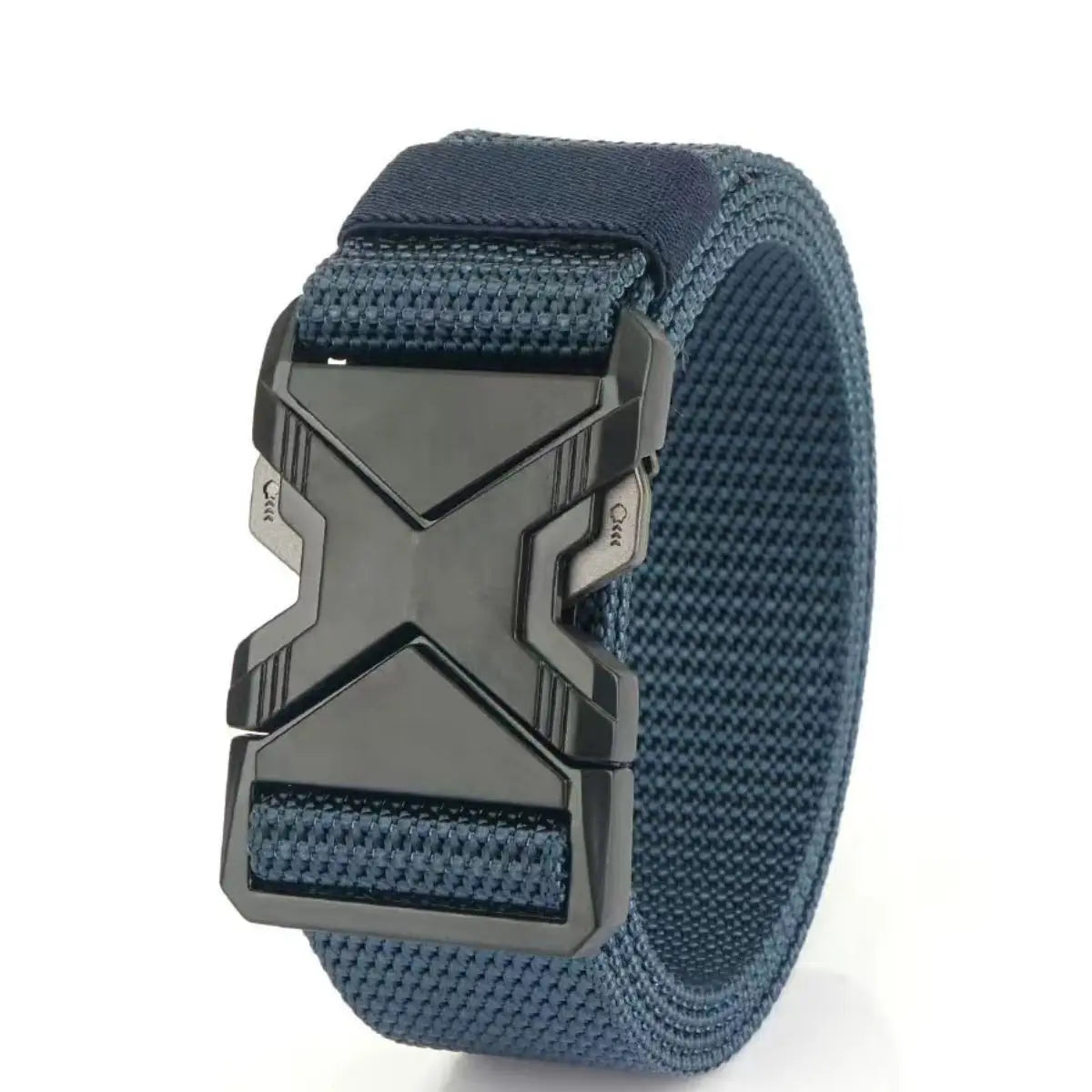 Red Ears Plastic Buckle Tactical Belt Men'S Multifunctional Military Fan Canvas Belt Outdoor Faux Nylon Training Waist Belt