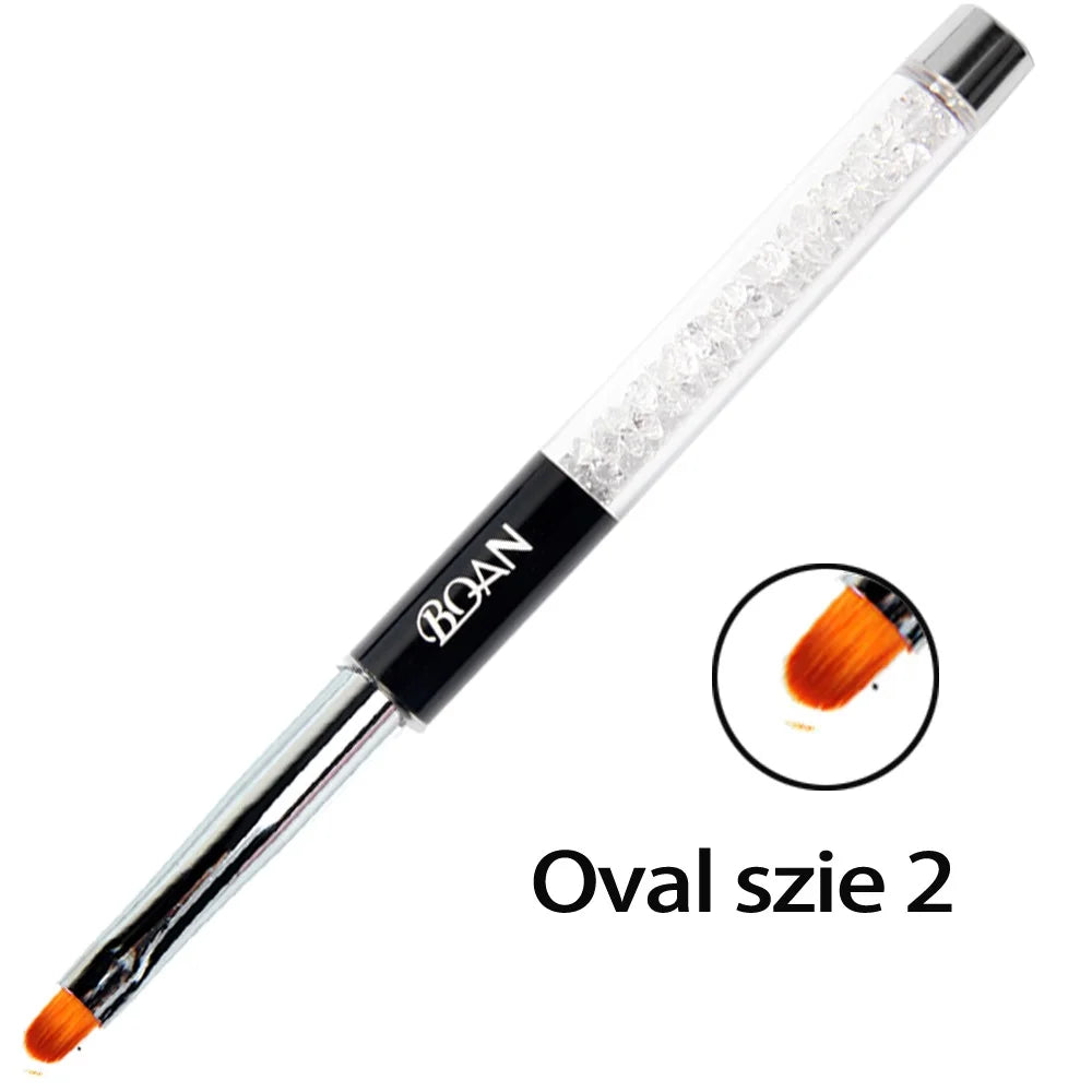 BQAN Professional 5mm/7mm/9mm Nail Brush Hand Draw Tips Drawing Line Painting Pen Tools Manicure Nail Art Brush Decoration