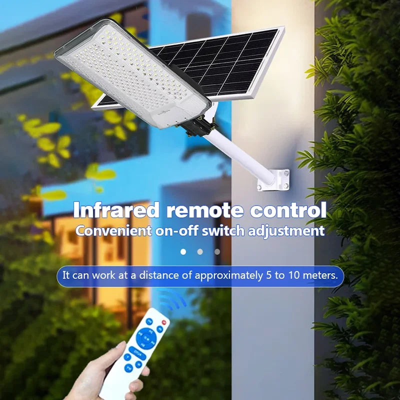 Ultra Bright Solar Lamps Solar Street Lights Outdoor Dusk to Dawn Solar Powered Flood Lamp for Garden/Parking-Lot/Yard/terrace