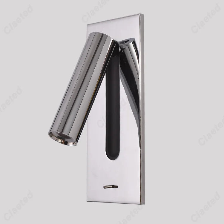 New LED Reading Wall Lamp with Switch and Adjustable Angle Hotel Room Home Bedroom Bedside Lighting Atmosphere Lamps