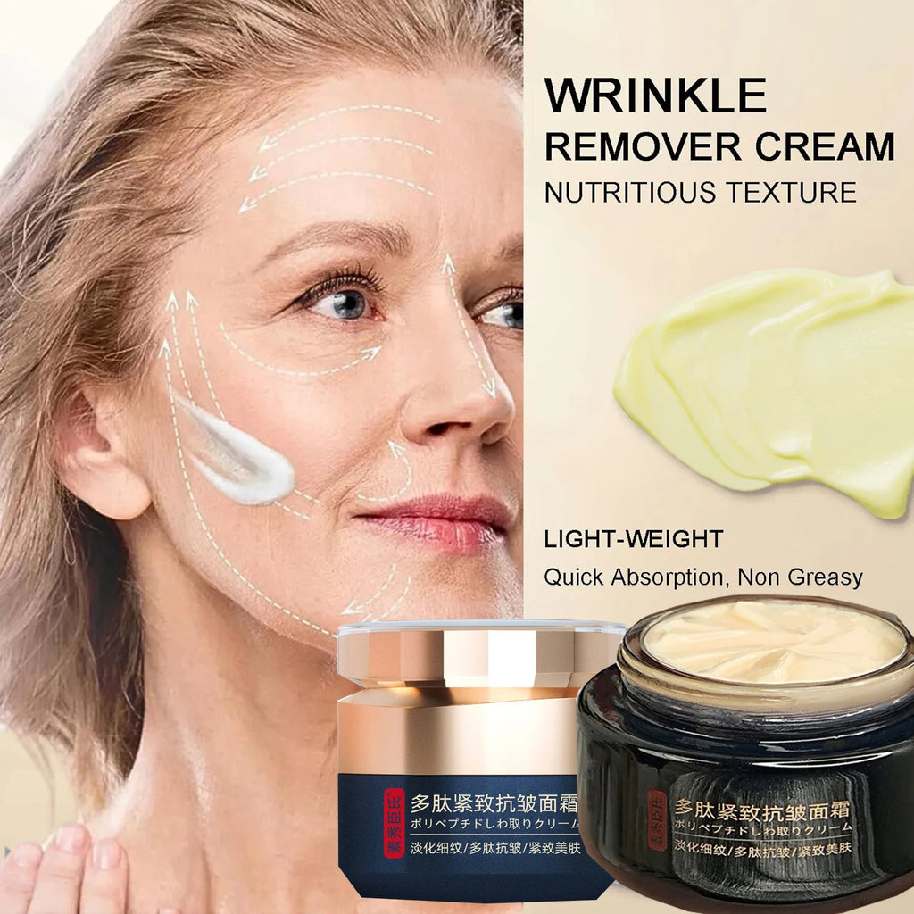 Polypeptide Anti-Wrinkle Firming Face Cream Deep Hydration Brighten Dull Skin  Minimize Fine Lines Moisturizing Day Night Cream