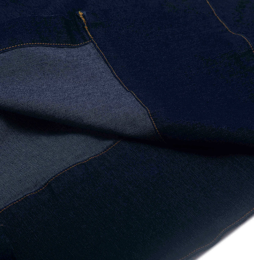 Women's Denim Long Dress 2025 Autumn New Texture navy blue Women's Business Long Dress