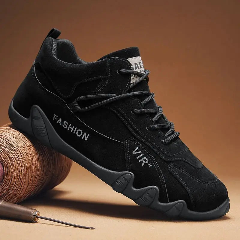 Ankle Boots for Men 2025 Spring Man Casual Sneakers Non Slip Khaki Work Mens Shoe Short Boots Loafers Lace Up Zapatillas Hombre