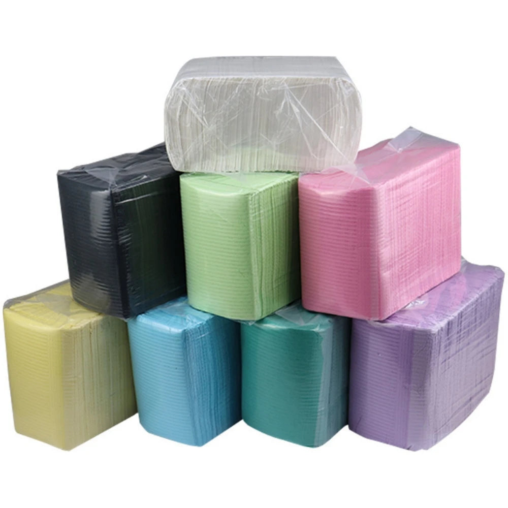 50Pcs Disposable Eyelash Clean Pad Mat Tattoo Cleaning Wipes Table Pad Waterproof Medical Paper Dental Bibs Cloths Tool