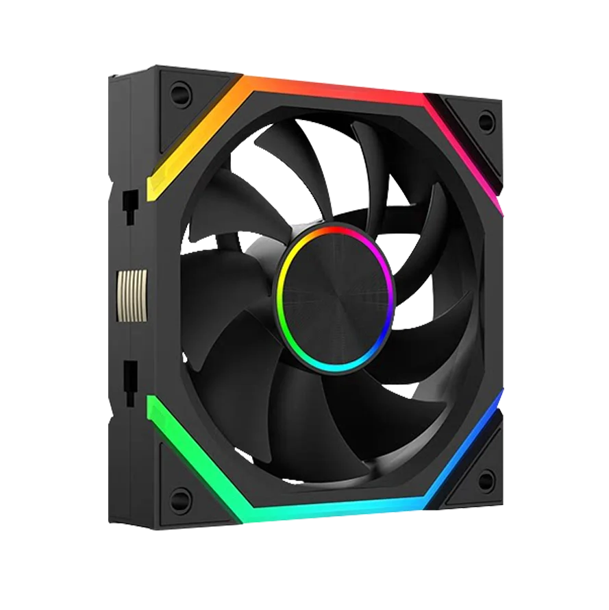 Veebyte XY 120/240/360 Building Block Wireless Splicing Fan 120mm PC Fan PWM Speed Control ARGB 12V Large Air Volume Chassis Fan