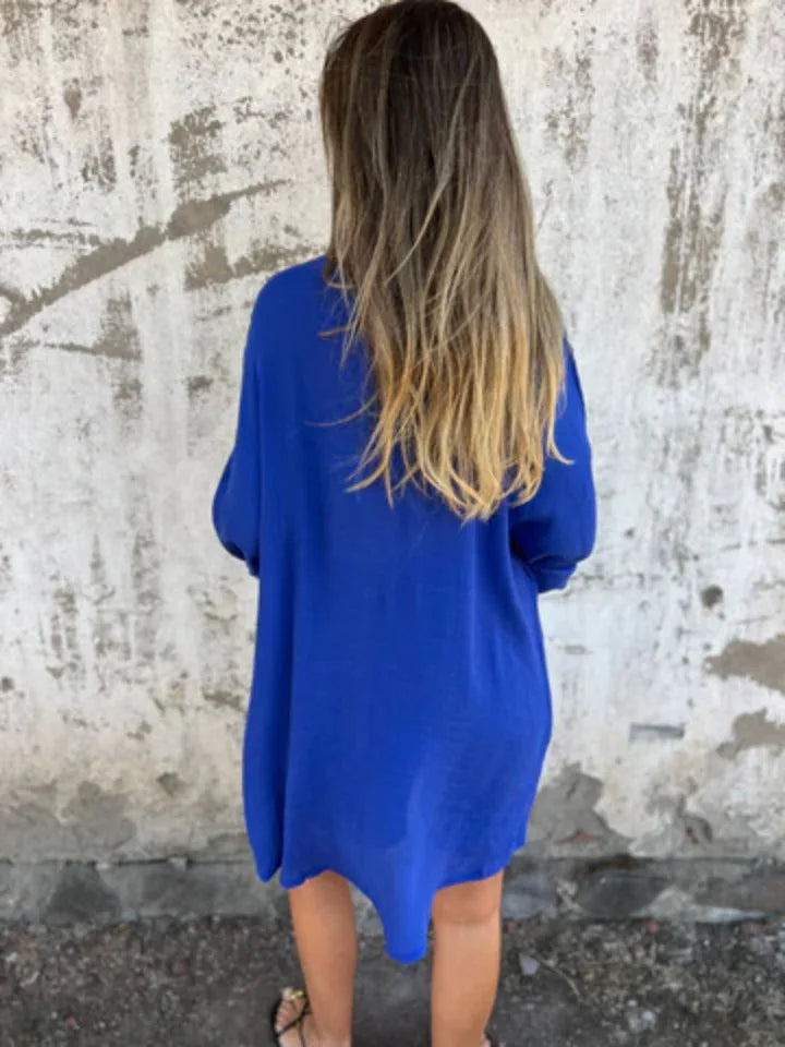 2026 Women's Casual Solid Color Cotton and Linen Shorts Long Sleeve Wrinkle Shirt Two-piece Set