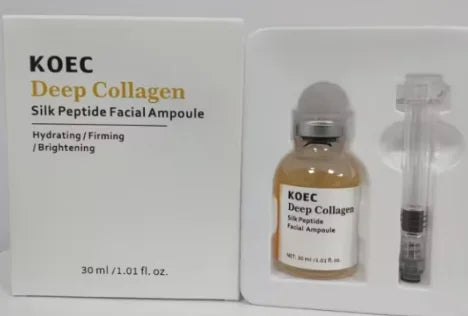 Super Hydrating Collagen Essence, Peptide Firming Ampoule Serum, Liquid Set Needle Type Korean Silk Collagen Moisturizing Serum