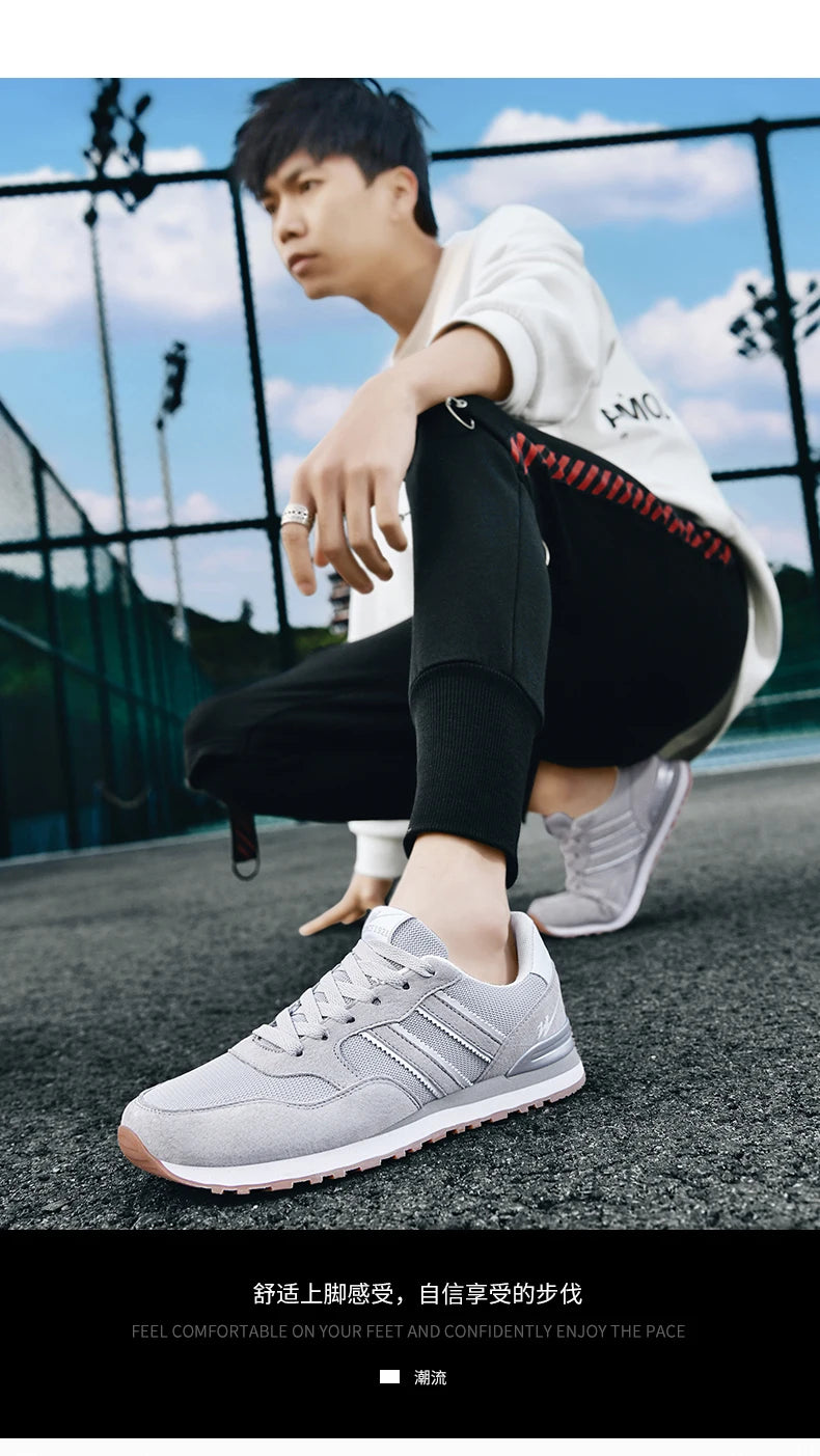 Double Star Men's Retro Running Shoes 2026 April May Breathable Mesh Casual Sneakers VintageClassicLightweightWalkingShoesforMen