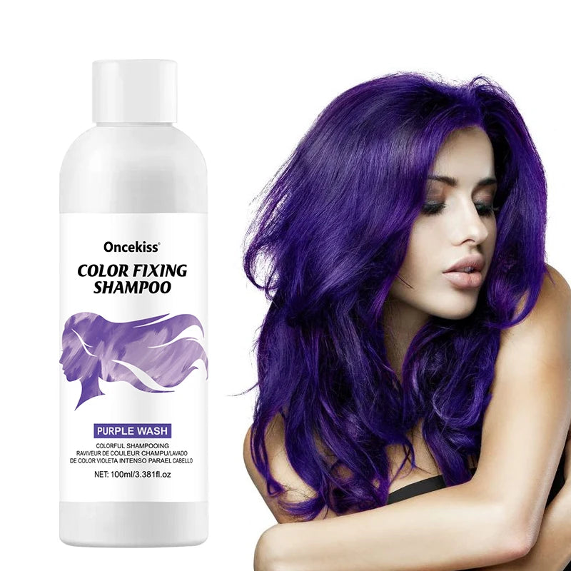 Semi-permanent hair coloring shampoo,invisible shampoo, protects and fixes color,enhances color shine,rich foam, protects scalp