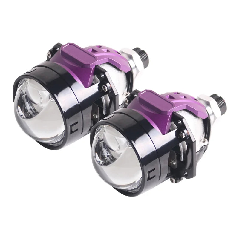 100W 2.5 Inch Bi LED Projector H7 H4 9005 9006 Angel Eyes Hyperboloid Lenses For Headlight 11130LUX Car Lights Car Accessories