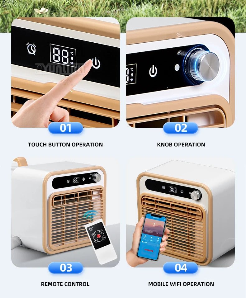 5000BTU Climatizador Portable Split Type Air Conditioner with 1.5m Connecting Pipe Remote Control
