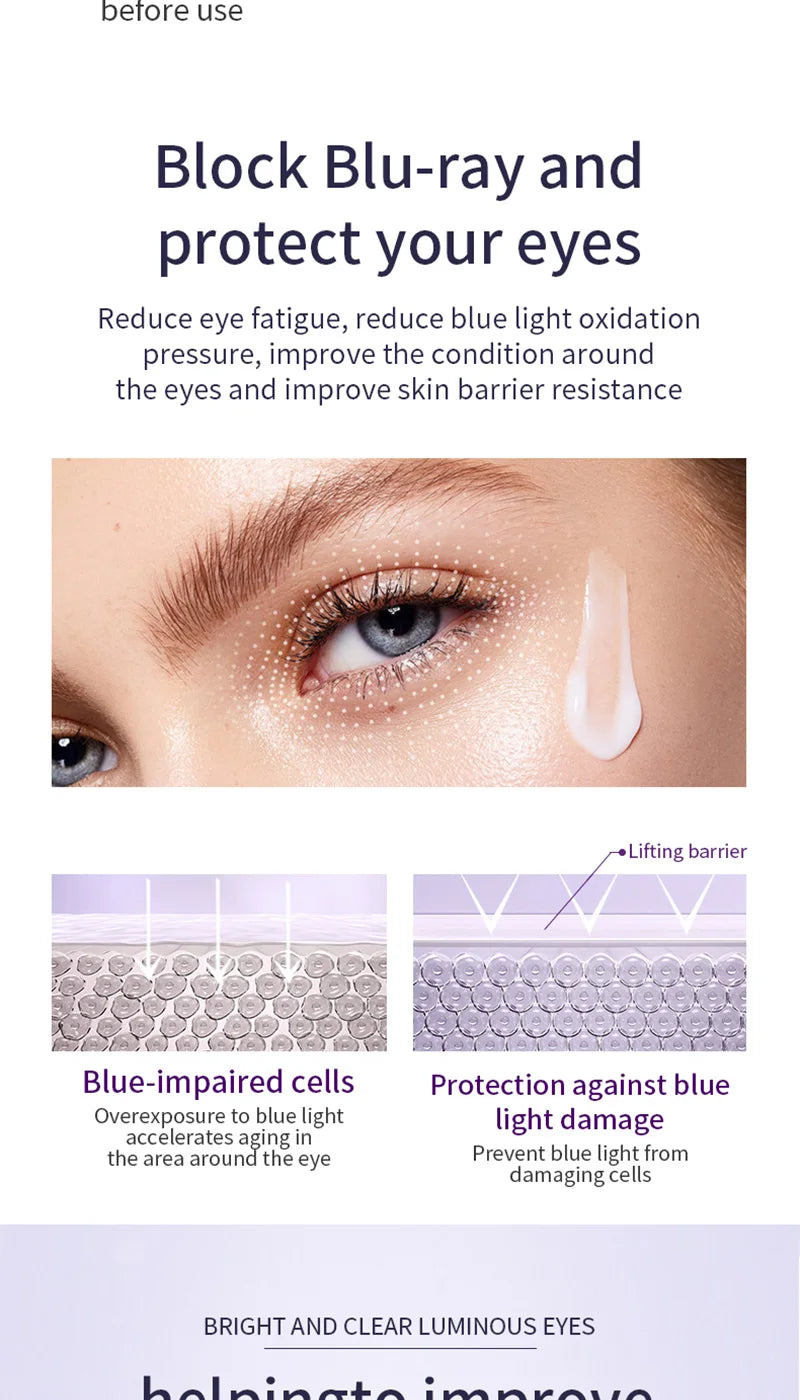 Ocheal Rolling Ball Eye Cream, Rolling Ball Massage Eye Cream, Moisturizing and Nourishing Eye Essence, Reduces Eye Wrinkles and Bags, Suitable for Both Men and Women, a Must-Have for Autumn and Winter.