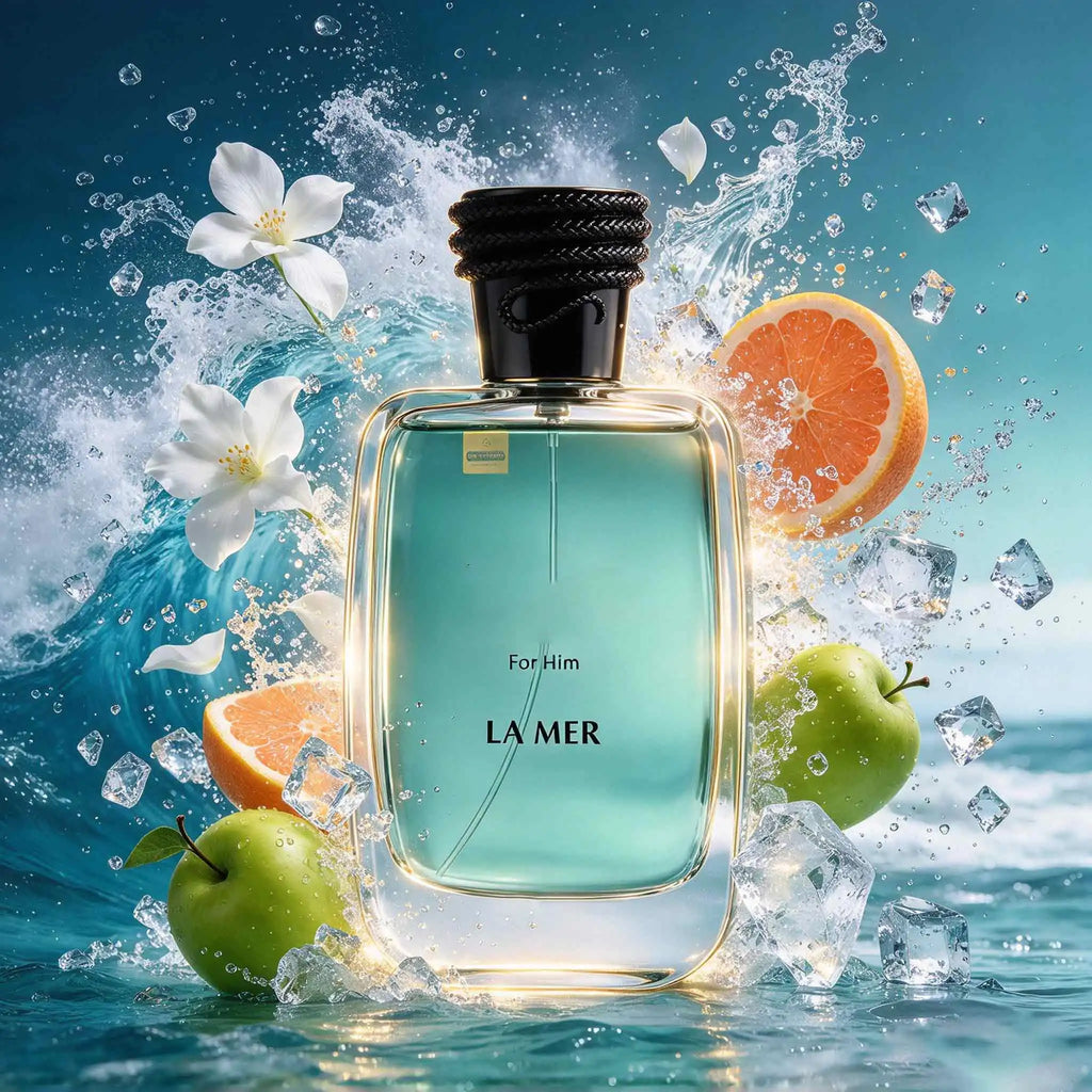 La Mer Hawas For Him Men’s Perfume 100Ml,Vivid Ocean Fragrance,100ml\3.4oz,Multi-Layer Aquatic Scent. Long-Lasting And Soft Aroma. Suitable For Commute, Date And Vacation, Release Free And Easy Male Charm.