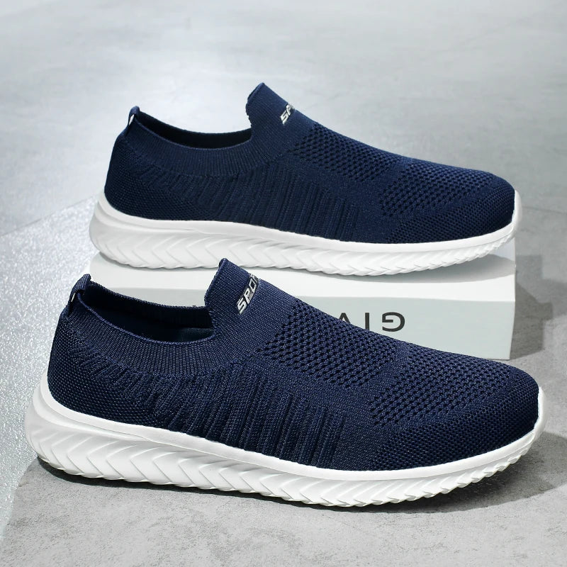 Men Vulcanize Shoes Mesh Men Shoes Lightweight Comfortable Men's Sneakers 2025 Autumn Fashion Slip on Flats Shoes Male Loafers