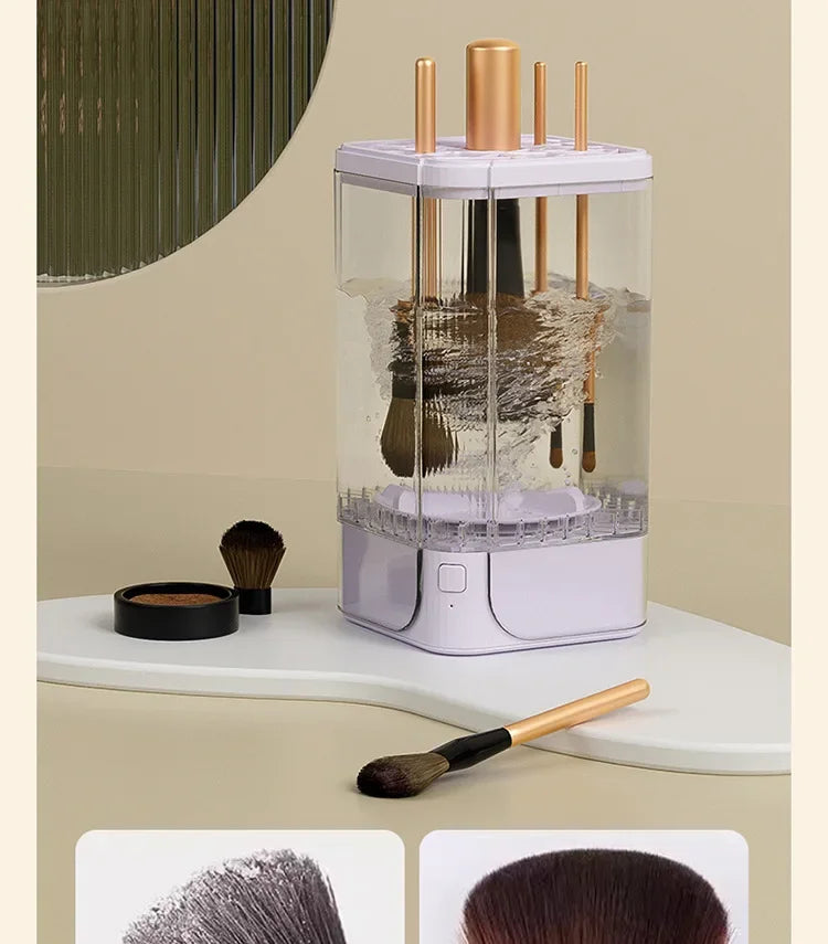 Portable Automatic Makeup Brush Cleaner Household Deep Puff Cleaning Machine Quick Cleaning of Various Beauty Tools
