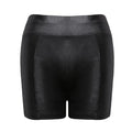2026 Sexy Womens Shorts Shiny Elastic High Waist Shiny Faux PU Leather Short Pants Slim Hot Dance Clubwear Mini Shorts