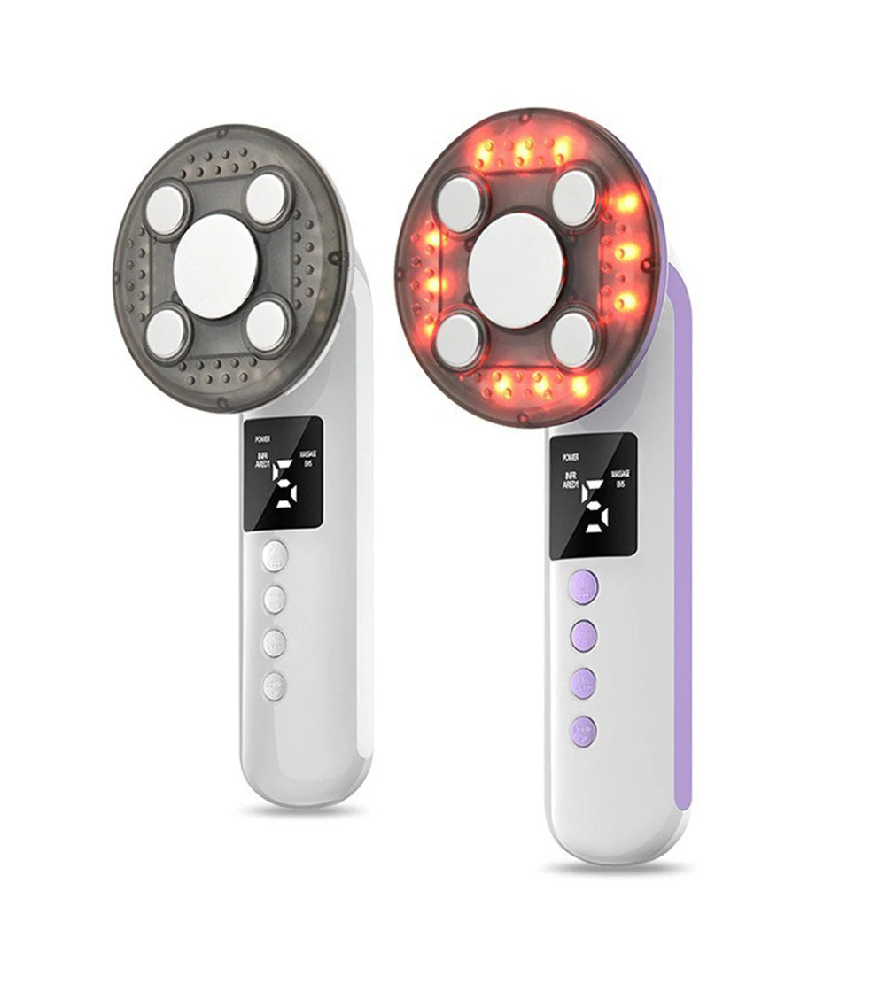 3 IN 1 EMS Ultrasound Machine Body Slimming Vibrating Massager Anti-Cellulite Fat Burner Facial RF Infrared EMS LED Light Device
