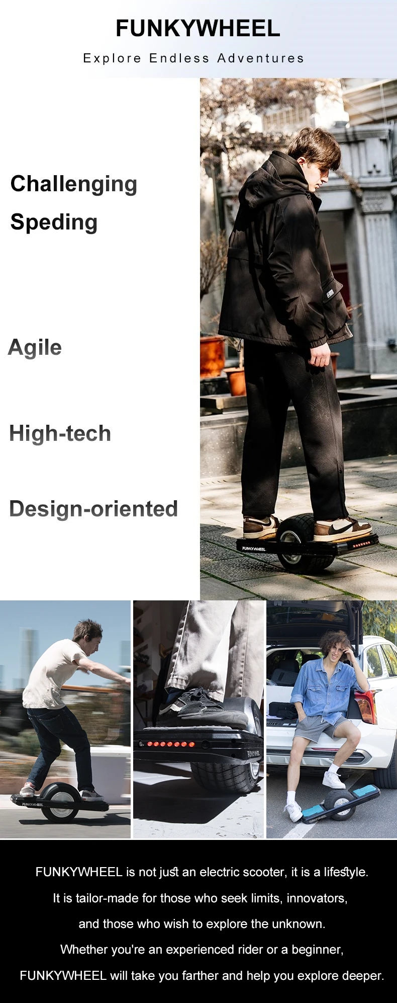 Manufacturer Configuration One Wheel Electric Scooter All Terrain Pro Model One Wheel Electric Skateboard