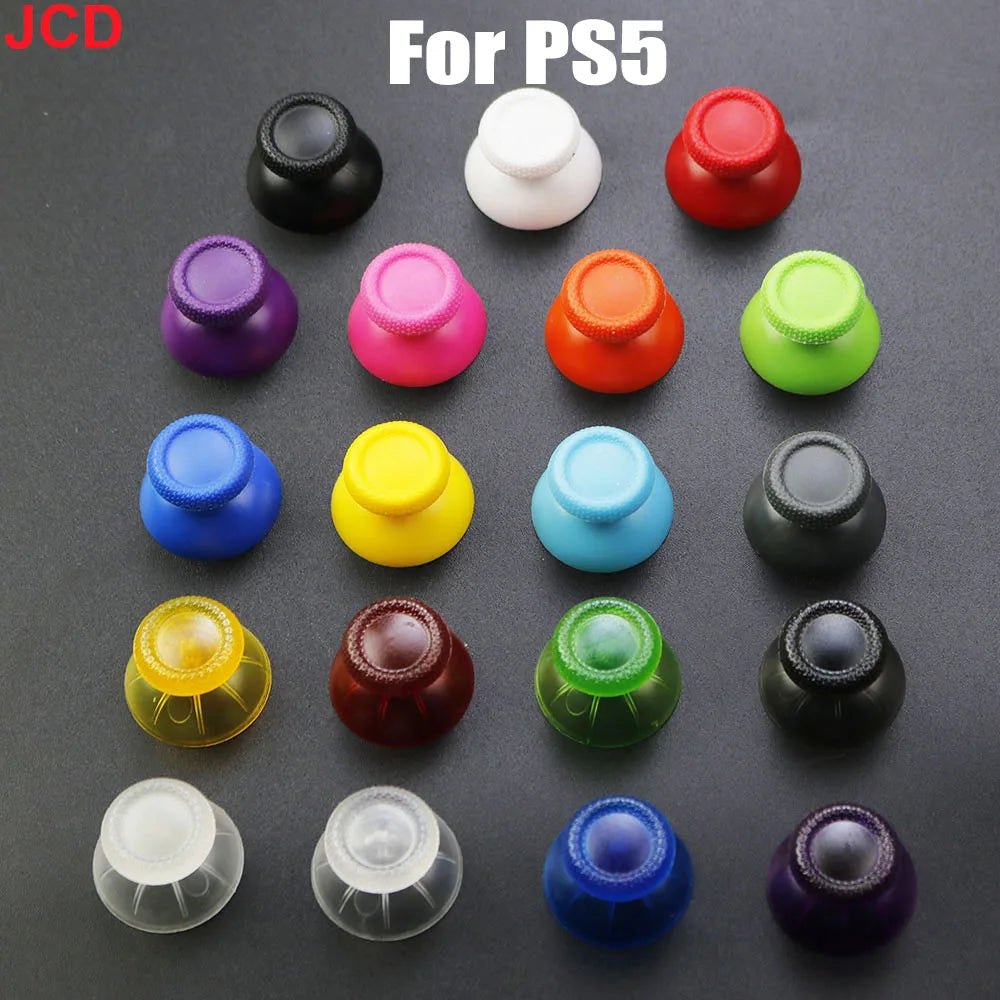 JCD 2pcs 3D Analog Joystick Stick For PS5 Controller Analogue Thumbsticks Caps Mushroom Game Head Rocker Replacement