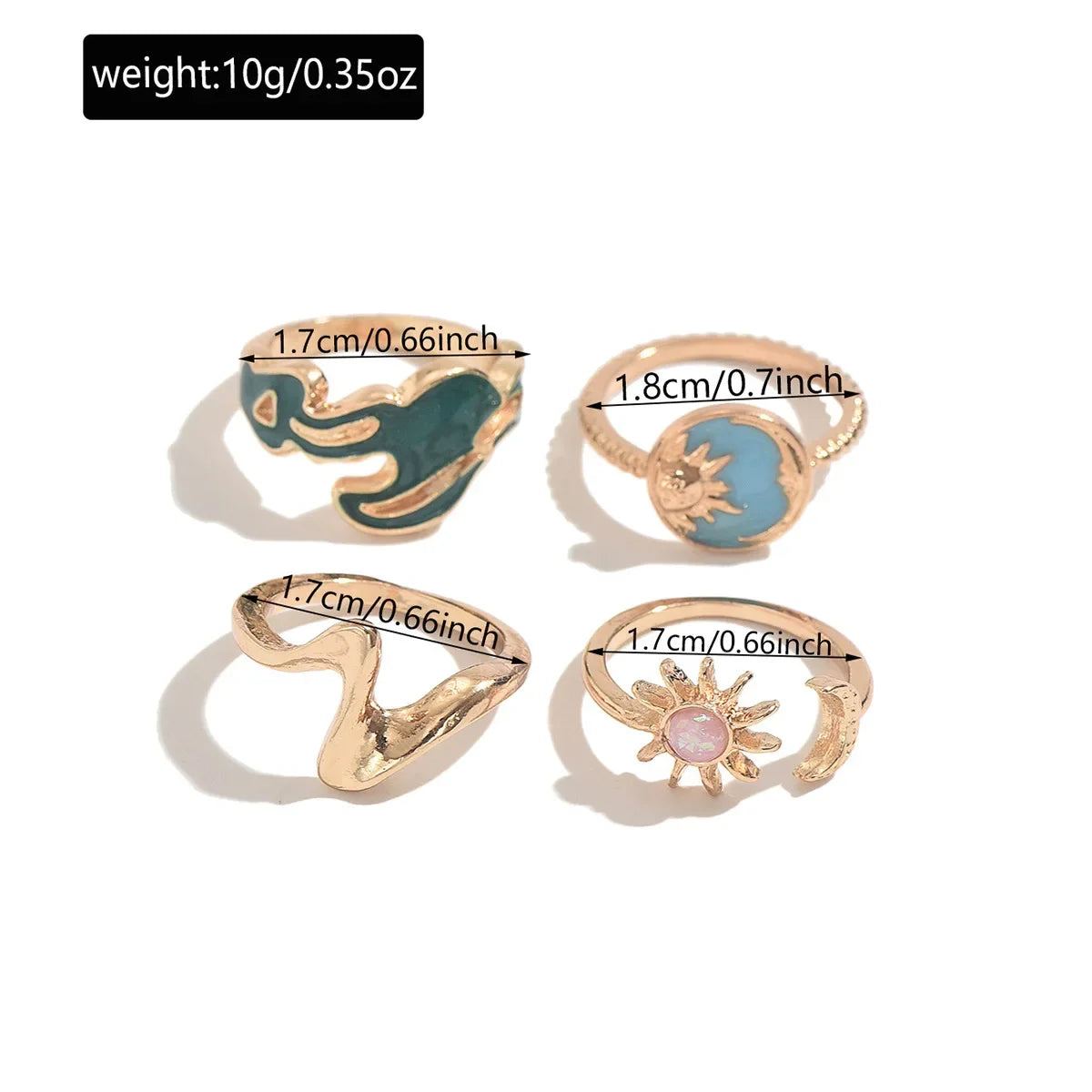 3pcs Set New Fashion 925 Sterling Silver Cute Guppy Ring Stacking Finger Ring, Animals Adjustable Open Rings Birthday Gift