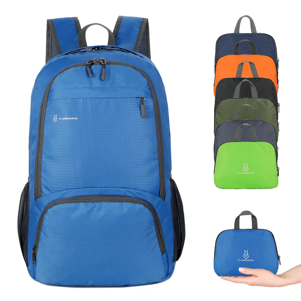 Lightweight Foldable Backpack Men Women Waterproof Packable Backpack Outdoor Travel Hiking Cycling Daypack Camping Shoulders Bag