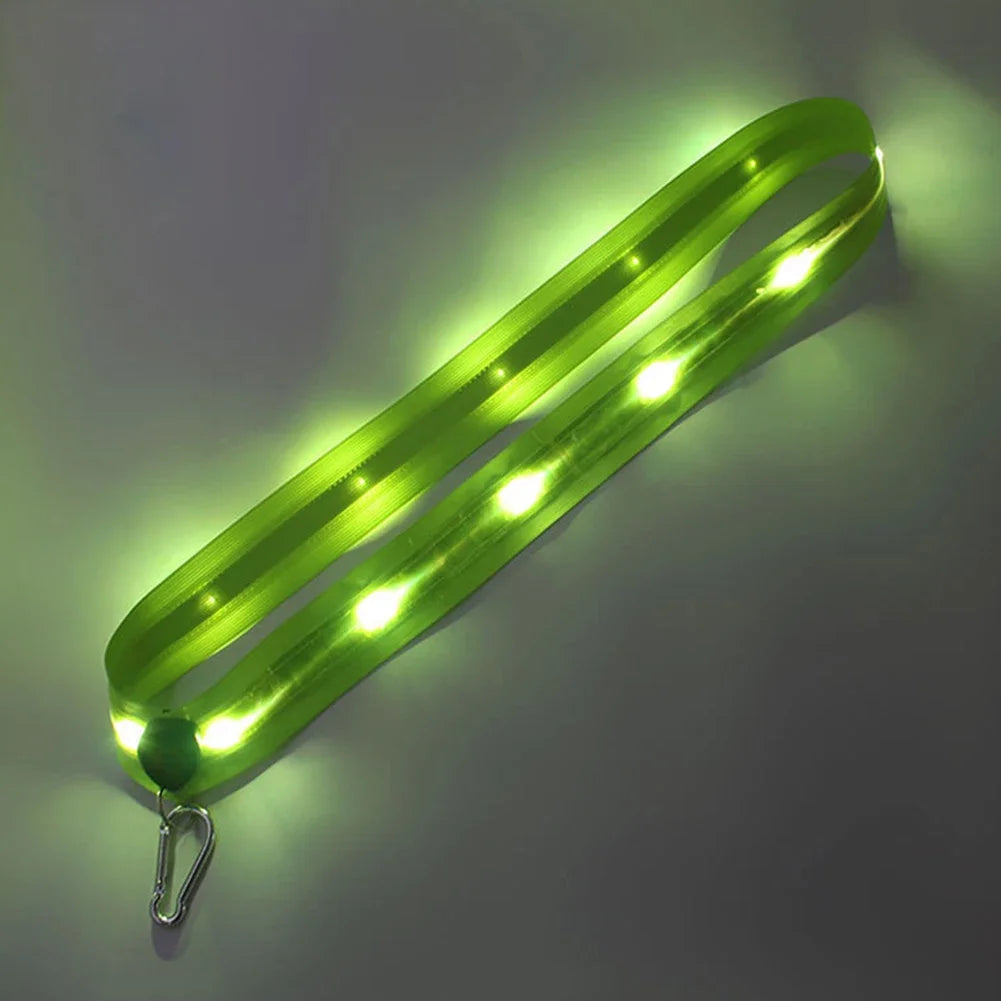 Reflective Straps Rechargeable LED Reflective Running Belt for Men Women Night Safety Outdoor Hiking Jogging Walking Light Gear