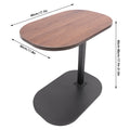 C Shaped Side Table Adjustable Height Compact Coffee Table 360 Rotatable Desktop Surface Modern Light Luxury Style