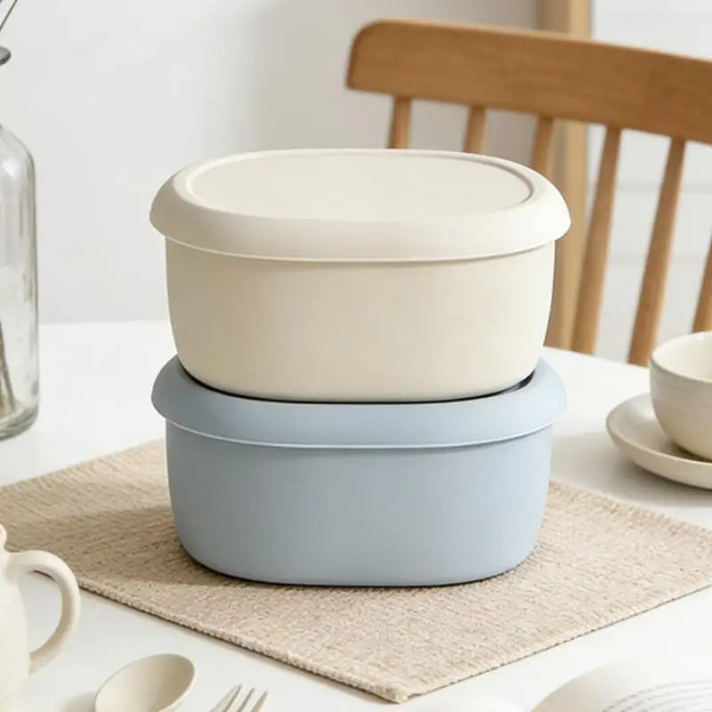 1/3Pcs New Food Grade Silicone Lunch Box With Lid Leak Proof 200 300 600ML Microwave Safe Food Container For Picnic