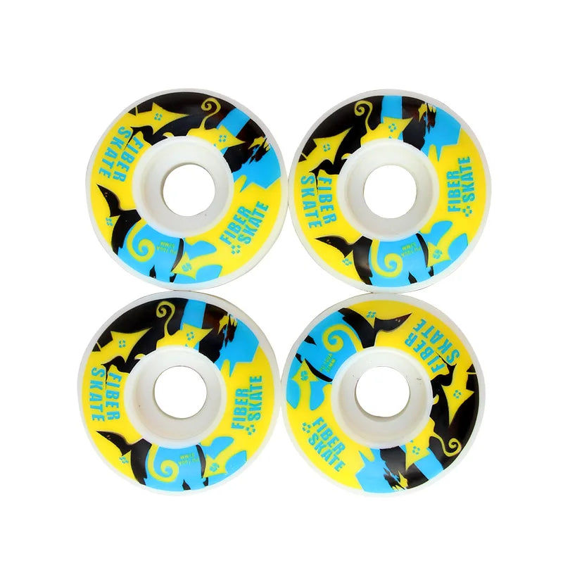 4Pcs Skateboard Wheels With bearing complete PU Skateboard Parts 52mm*30mm Wheels 95A skateboard for riding