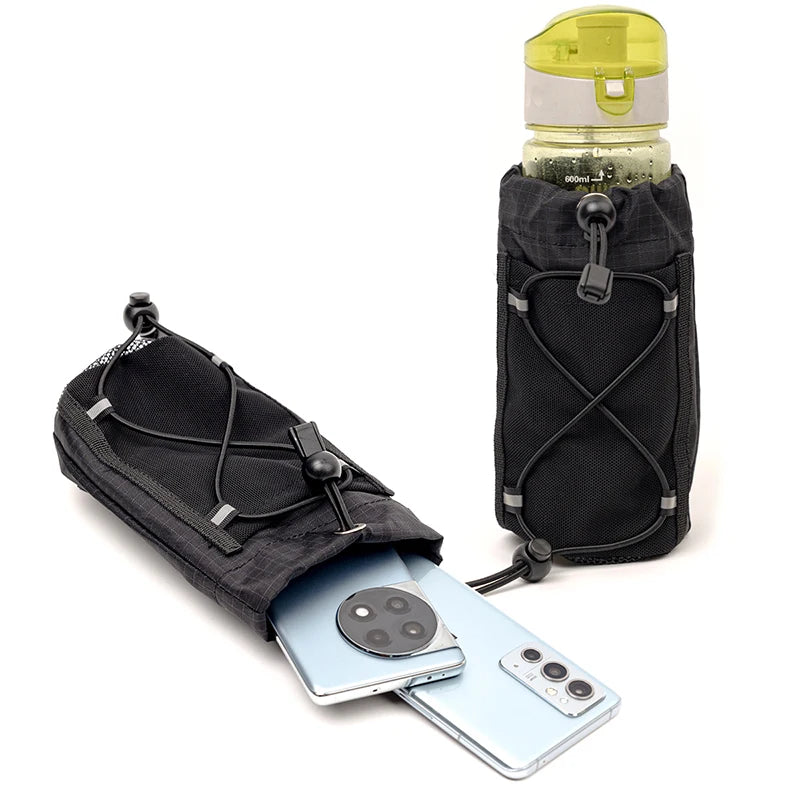 1Pc Expandable Modular Shoulder Strap Pouch , Outdoor Hydration Bottle & Phone Carrier with MOLLE Attachment Backpack Accessory