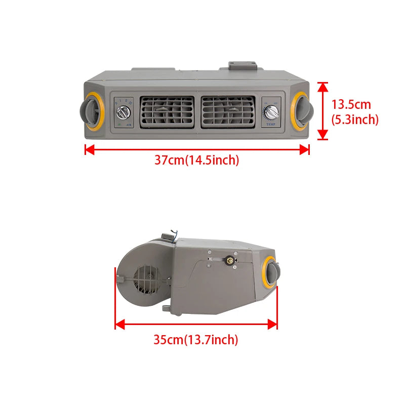 Universal A/C Under Dash Single Cooling 12V 24V Evaporator Assembly Unit Air Conditioner for Chevy Truck Car Caravan Trailer
