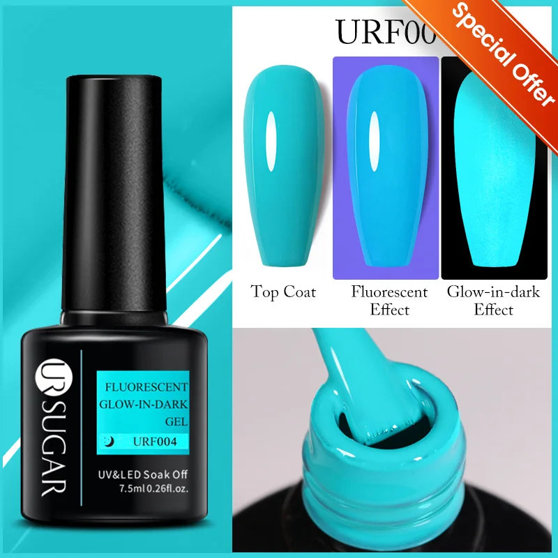 UR SUGAR 7ML Valentine’s Day Gel Nail Polish 107 Colors Classic Black Red Glitter Semi Permanent Autumn Soak Off UV Gel Varnish