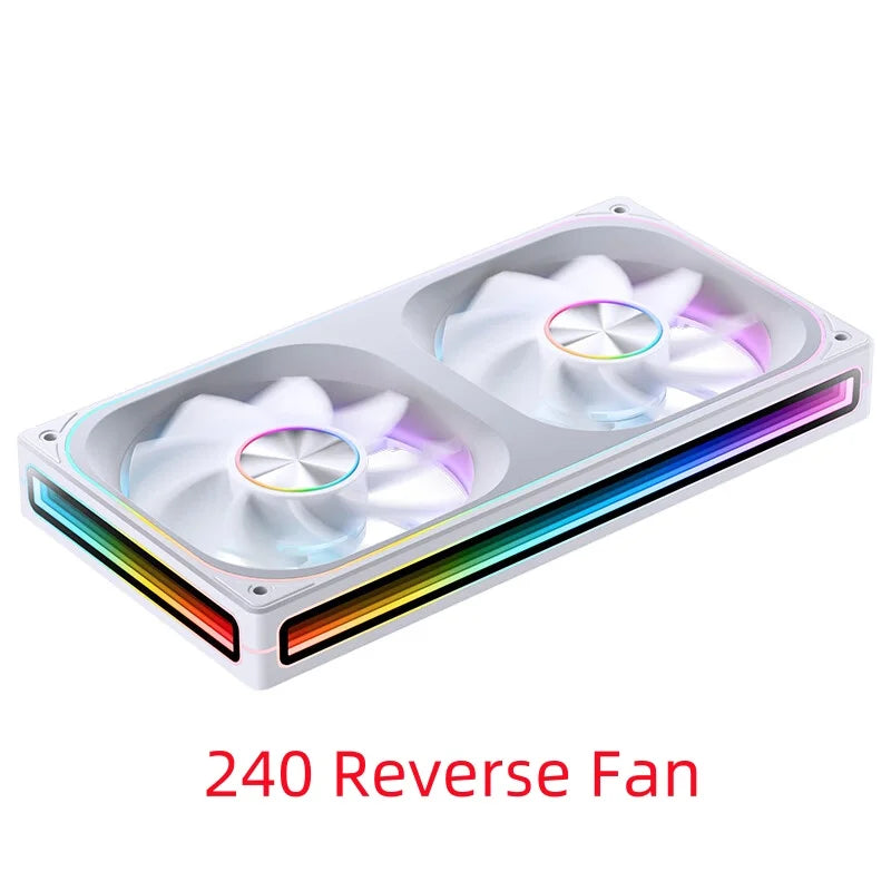 JONSBO ZA-120/240/360 Computer Case Fan 12CM 5V ARGB 120mm Monolithic Structure Water-Cooled Fan  PWM Forward/Reverse Fan Kits