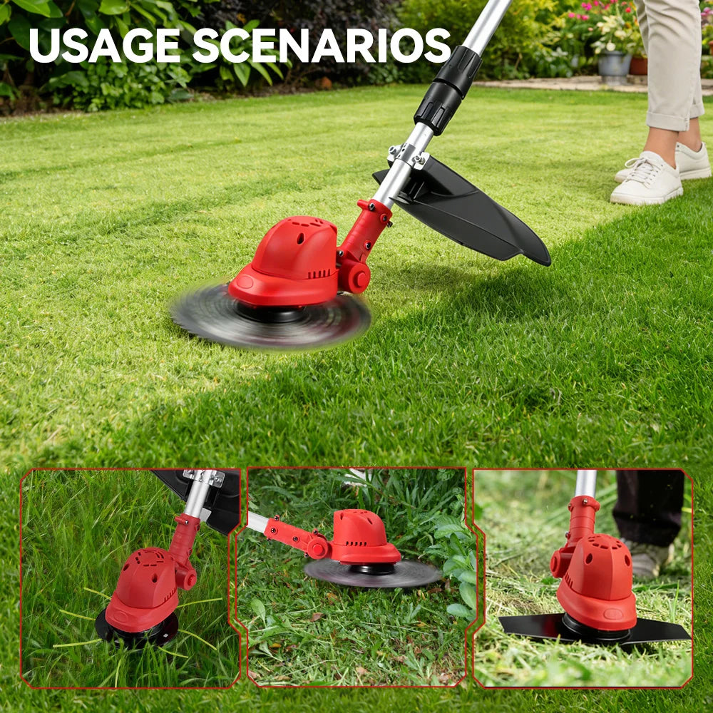 10Inch 4000W Brushless Electric Lawn Mower 36000RPM Grass Trimmer Length Adjustable Garden Tools For Makita 18V Battery Pins