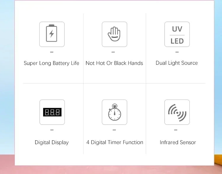 Dual Light Source Rechargeable Nail Lamp with Mirror Bottom Cordless Gel Polish Dryer Pedicure Machine Wireless Nail UV LED Lamp