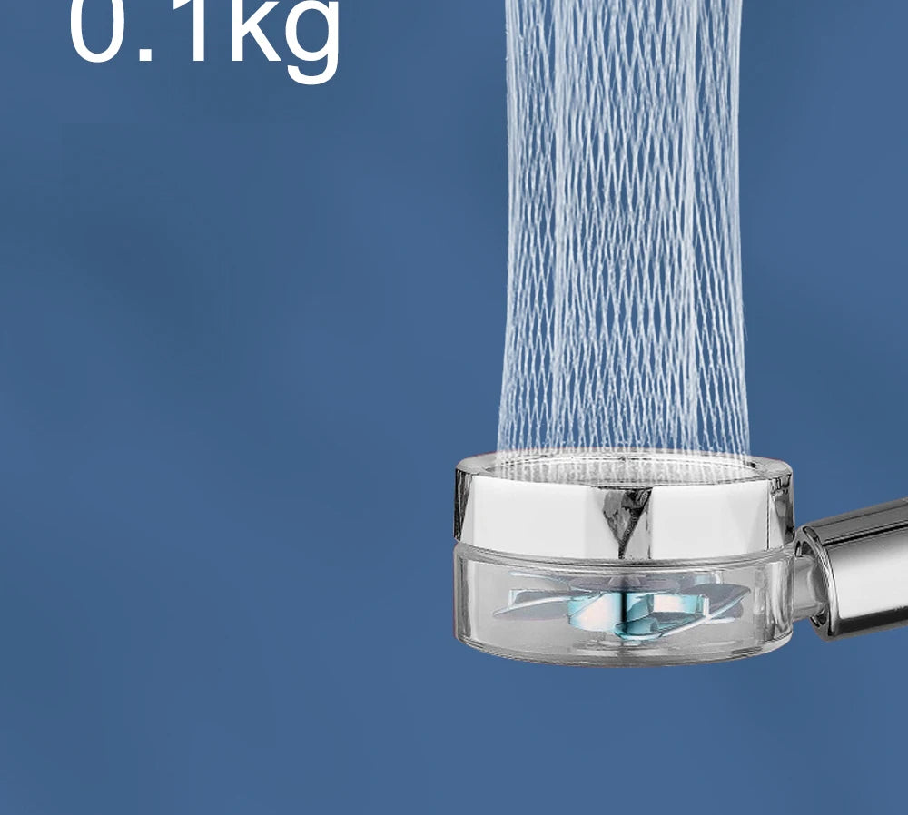 High-Pressure Shower Head Handheld Turbo Fan Showerhead With 5 Filters Water Saving Spray rain Shower Bathroom Accessories