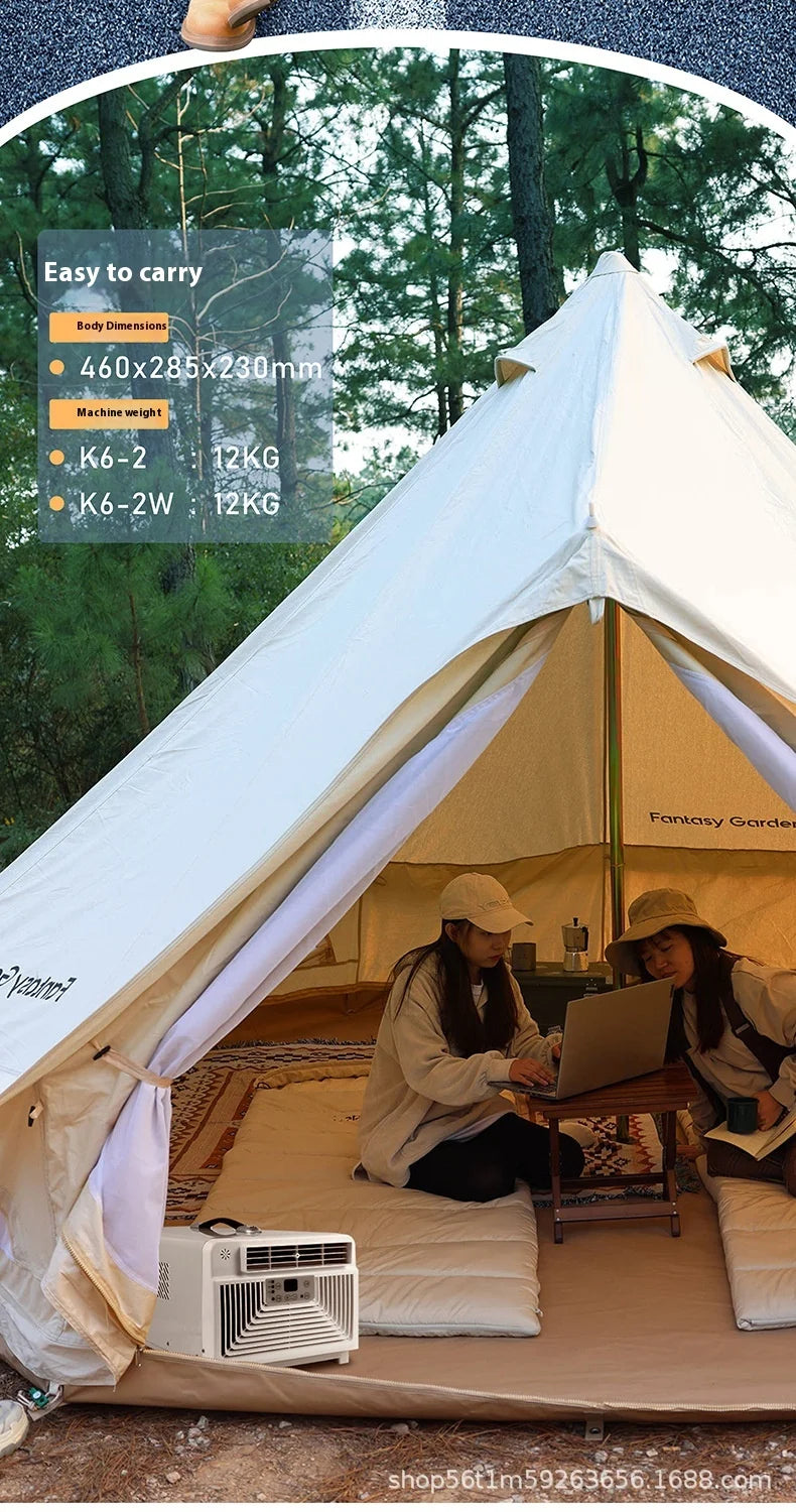 Portable Camping Tent Air Conditioner Low Noise Mini Air Conditioning For Bedroom Motorhome Camper Van Truck 110V-220V