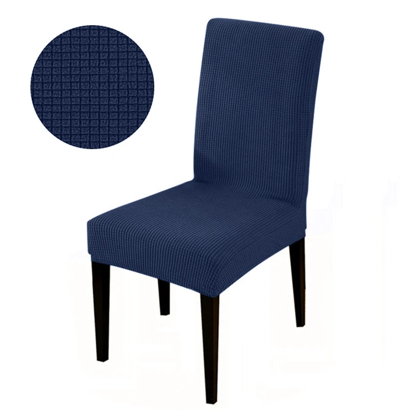 Chair cover with back Jacquard Fabric Universal Size Cheap Chair Cover Big Elastic Chair Covers Chair For kitchen Living Room