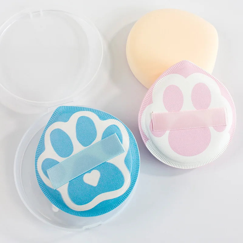 Cute Powder Sponge Puffs Foundation Cream Cushion Puff Cat Claws Shape Makeup Sponge Air Cushion Beauty Cosmetics Tools Portable