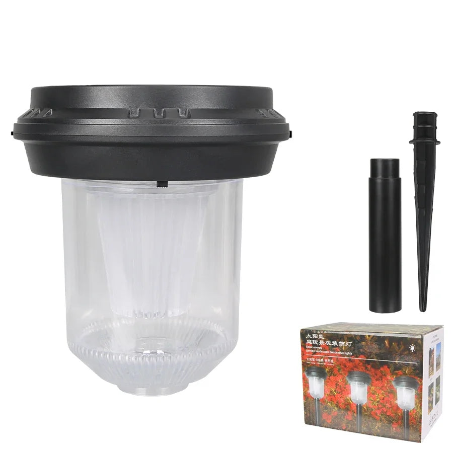 Solar Outdoor Lights New Garden Lamps Powered Waterproof Landscape Path for Yard Backyard Lawn Patio Decorative LED Lighting