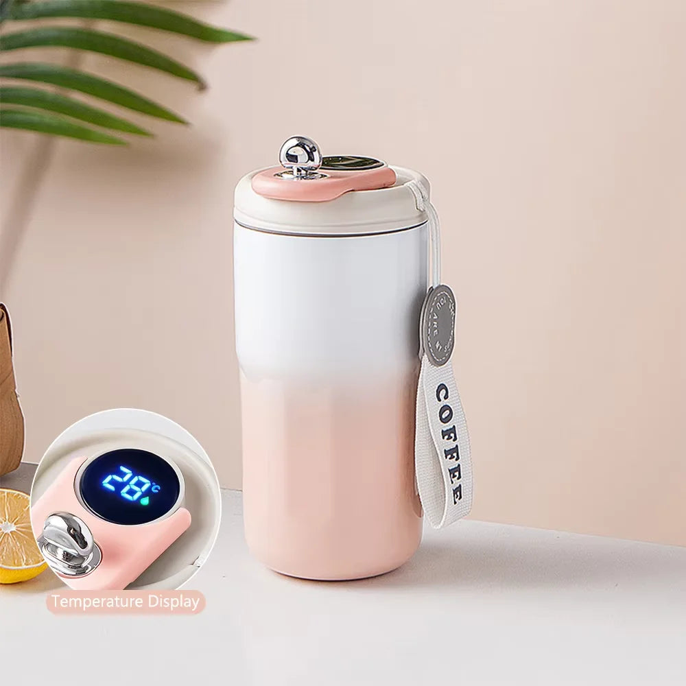 Smart Thermos Cup Bottle Water Digital LED Temperature Coffee Cup Stainless Steel Vacuum Cup Office Cup Business Drinking Mug