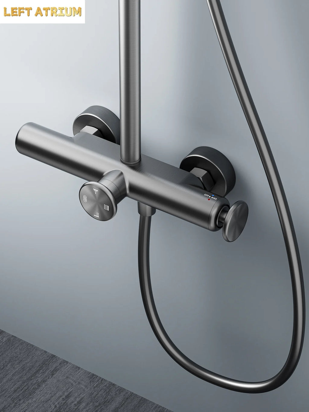 Four Outlet Shower Set Bathroom Luxury Shower System Hot Cold Mixer Valve Shower Faucet Full Set Bathtub Tap Shower Head
