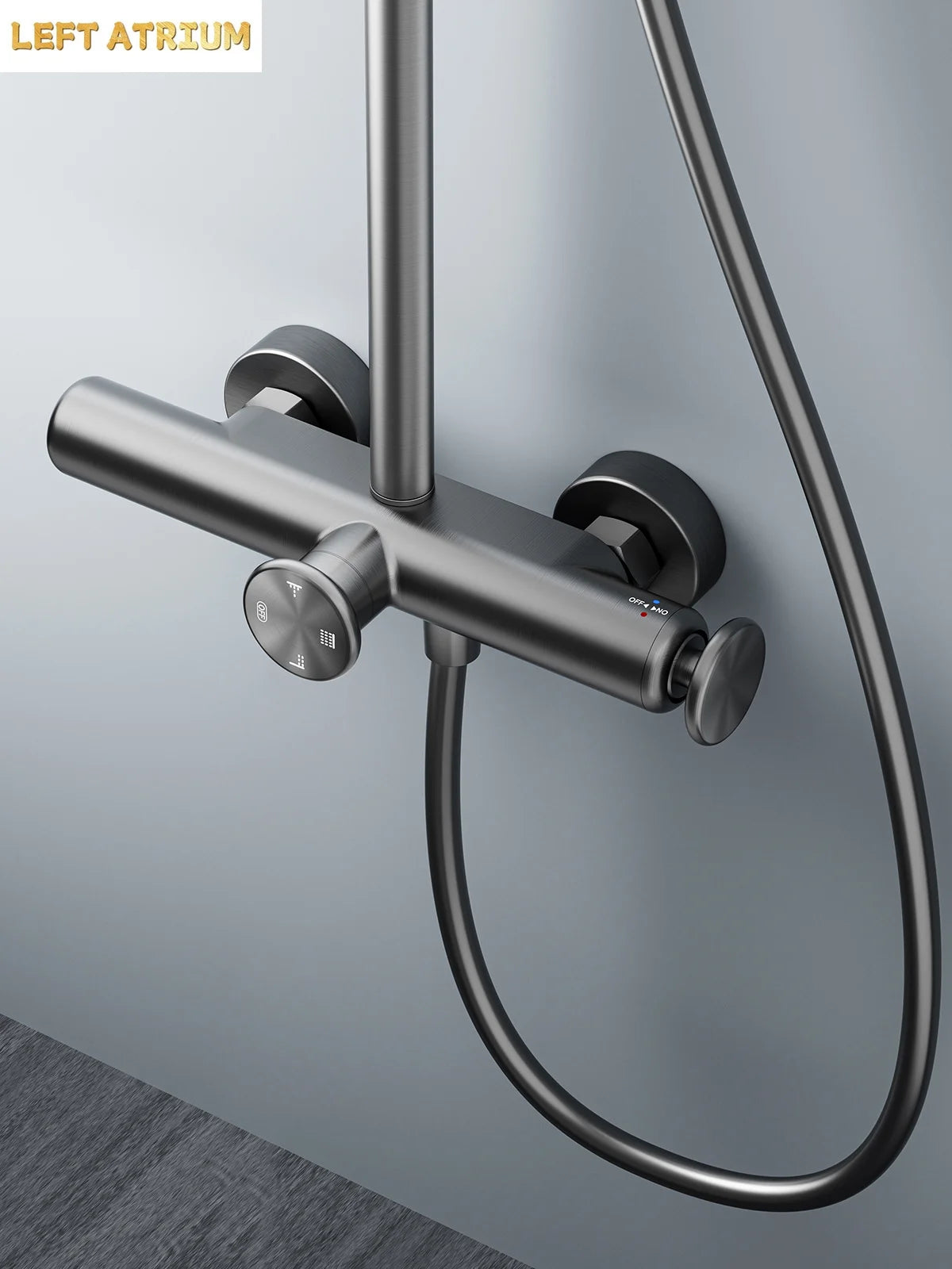 Four Outlet Shower Set Bathroom Luxury Shower System Hot Cold Mixer Valve Shower Faucet Full Set Bathtub Tap Shower Head