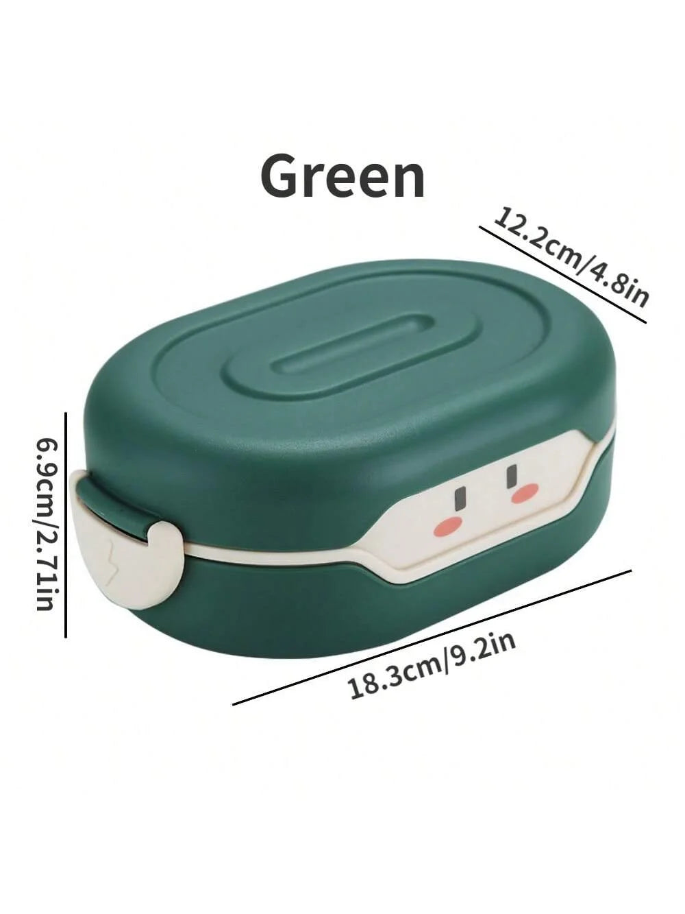 Plastic Bento Box with 1 Compartment Cold Heat Insulated Lunch Storage Box Kids School Bento Box Food Prep Container 27Oz