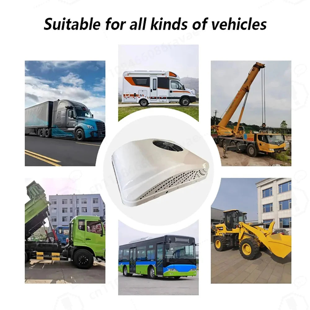 12V Heating and Cooling Automotive Air Conditioning Portable RV Rooftop Air Conditioner Electric Parking Unit for Car Truck Van