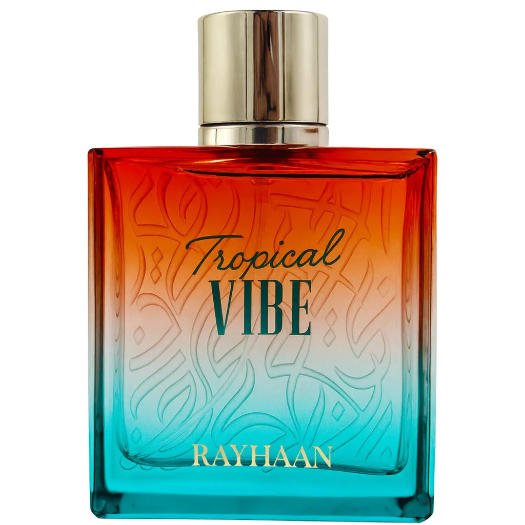 Rayhaan Tropical Vibe – Fruity, Floral, Fresh, Woody – Eau De Parfum Spray Long-Lasting Fragrance for Everyone, 3.4 Ounce / 100 ml